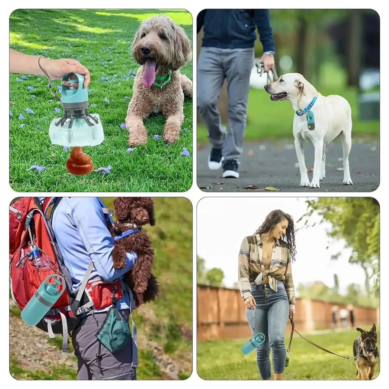 Dog Pooper Scooper Portable - 360° Claw Picker with Waste Bags - 3sungllc.us#original_value#