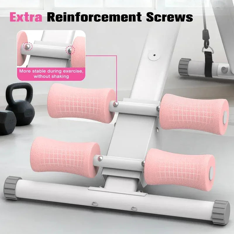 RELIFE SPORTS Foldable Ab Trainer – Adjustable Core & Ab Workout Machine with LCD Monitor for Home Gym - 3sungllc.us