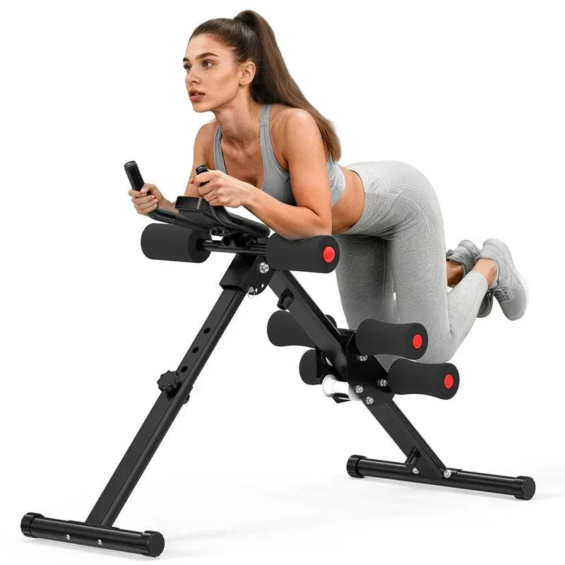 RELIFE SPORTS Foldable Ab Trainer – Adjustable Core & Ab Workout Machine with LCD Monitor for Home Gym - 3sungllc.us