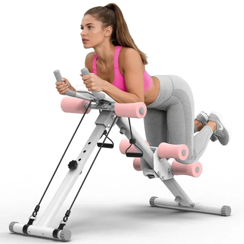 RELIFE SPORTS Foldable Ab Trainer – Adjustable Core & Ab Workout Machine with LCD Monitor for Home Gym - 3sungllc.us