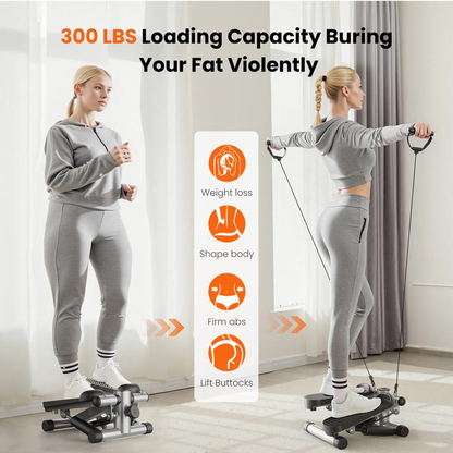 Home Fitness Mini Stepper – Twist Exercise Machine for Cardio & Weight Loss