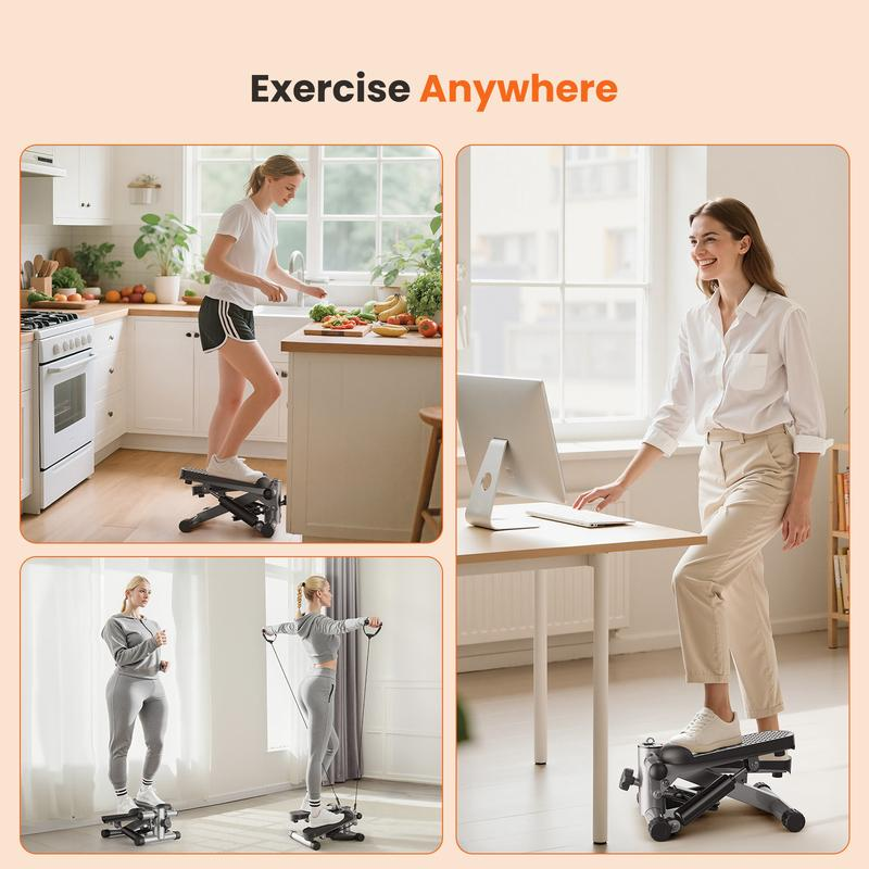 Home Fitness Mini Stepper – Twist Exercise Machine for Cardio & Weight Loss