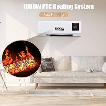 Wall Mounted Heater 1800W - 2-in-1 Portable Space Heater with Remote Control - 3sungllc.us 