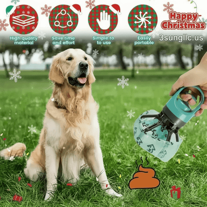 Dog Pooper Scooper Portable - 360° Claw Picker with Waste Bags - 3sungllc.usDog Pooper Scooper Happy Christmas