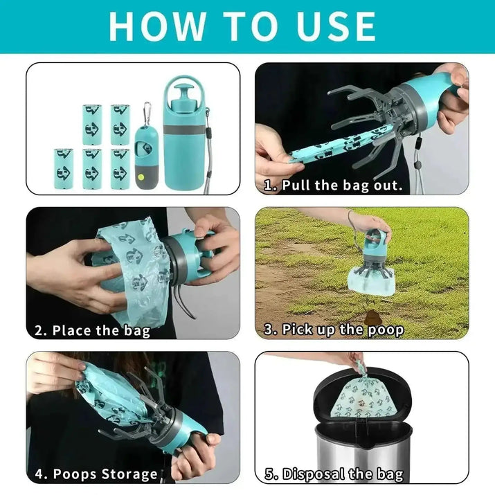 Dog Pooper Scooper Portable - 360° Claw Picker with Waste Bags - 3sungllc.usDog Pooper Scooper Portable - 360° Claw Picker with Waste Bags - 3sungllc.usoriginal_value