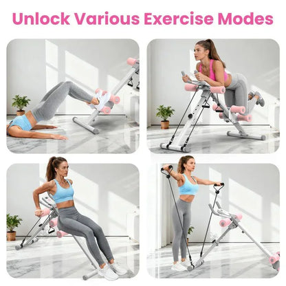RELIFE SPORTS Foldable Ab Trainer – Adjustable Core & Ab Workout Machine with LCD Monitor for Home Gym - 3sungllc.us