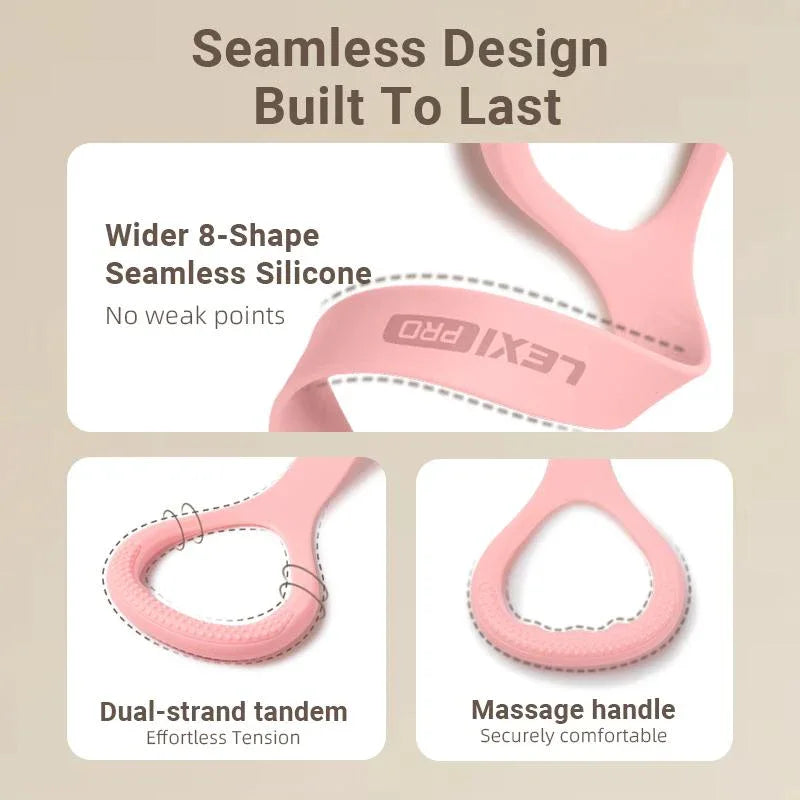 Figure 8 Resistance Bands for Women – Silicone Exercise Expander for Arm, Back & Chest Toning, Home Gym Yoga & Stretching - 3sungllc.us