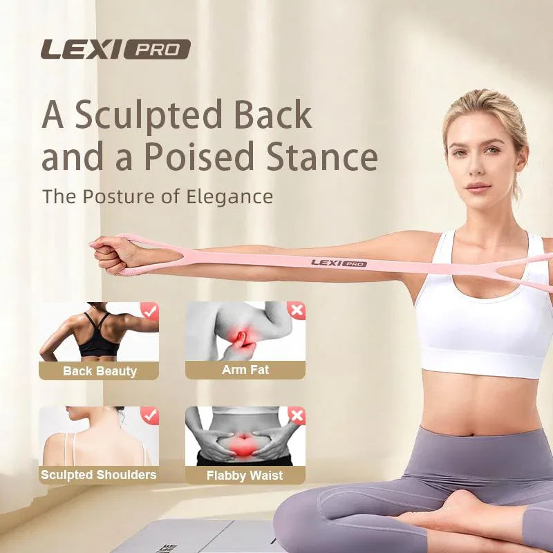 Figure 8 Resistance Bands for Women – Silicone Exercise Expander for Arm, Back & Chest Toning, Home Gym Yoga & Stretching - 3sungllc.us