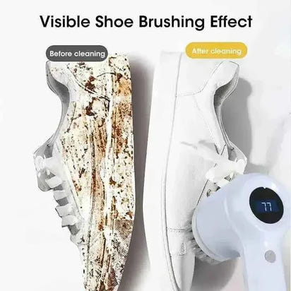 Electric Spin Scrubber Cordless - Power Cleaning Brush with 5 Replaceable Heads - 3sungllc.us#original_value#