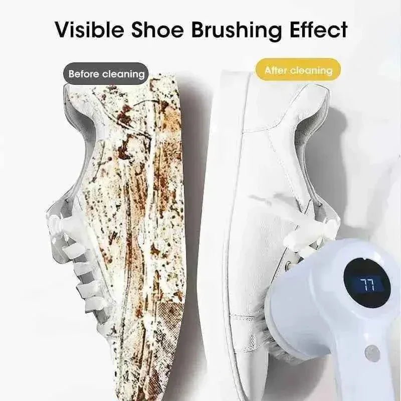 Electric Spin Scrubber Cordless - Power Cleaning Brush with 5 Replaceable Heads - 3sungllc.us#original_value#