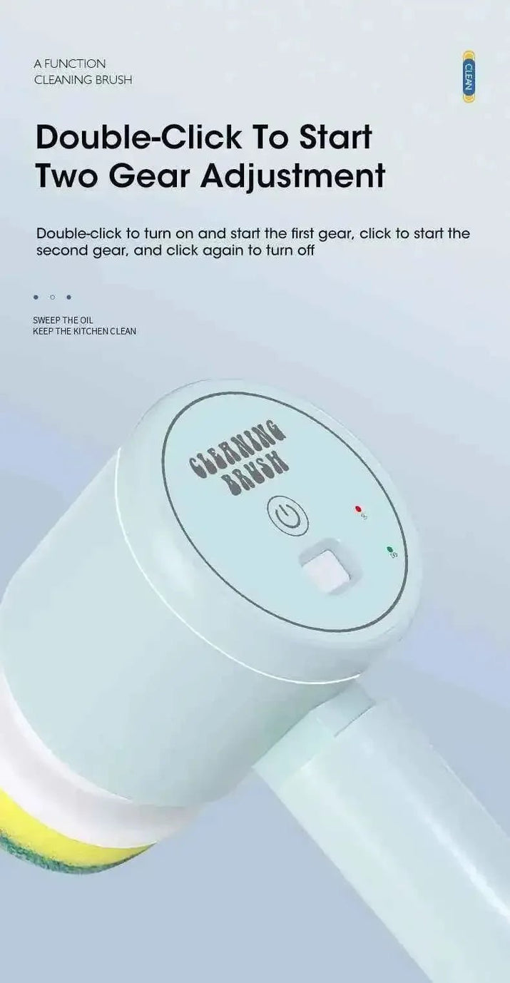 Electric Spin Scrubber Cordless - Power Cleaning Brush with 5 Replaceable Heads - 3sungllc.us#original_value#