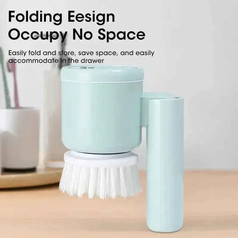 Electric Spin Scrubber Cordless - Power Cleaning Brush with 5 Replaceable Heads - 3sungllc.us#original_value#