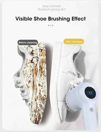 Electric Spin Scrubber Cordless - Power Cleaning Brush with 5 Replaceable Heads - 3sungllc.us#original_value#