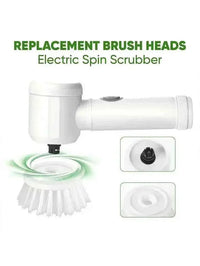 Electric Spin Scrubber Cordless - Power Cleaning Brush with 5 Replaceable Heads - 3sungllc.us#original_value#