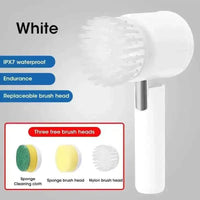 Electric Spin Scrubber Cordless - Power Cleaning Brush with 5 Replaceable Heads - 3sungllc.us#original_value#