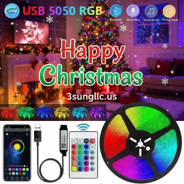 LED Strip Lights Happy Christmas