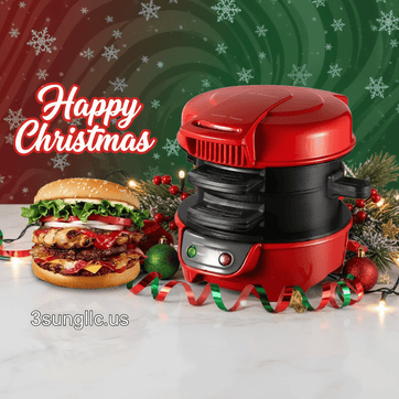 Mini Burger Maker - Breakfast Sandwich Press - 3sungllc.usMini Burger Maker Happy Christmas