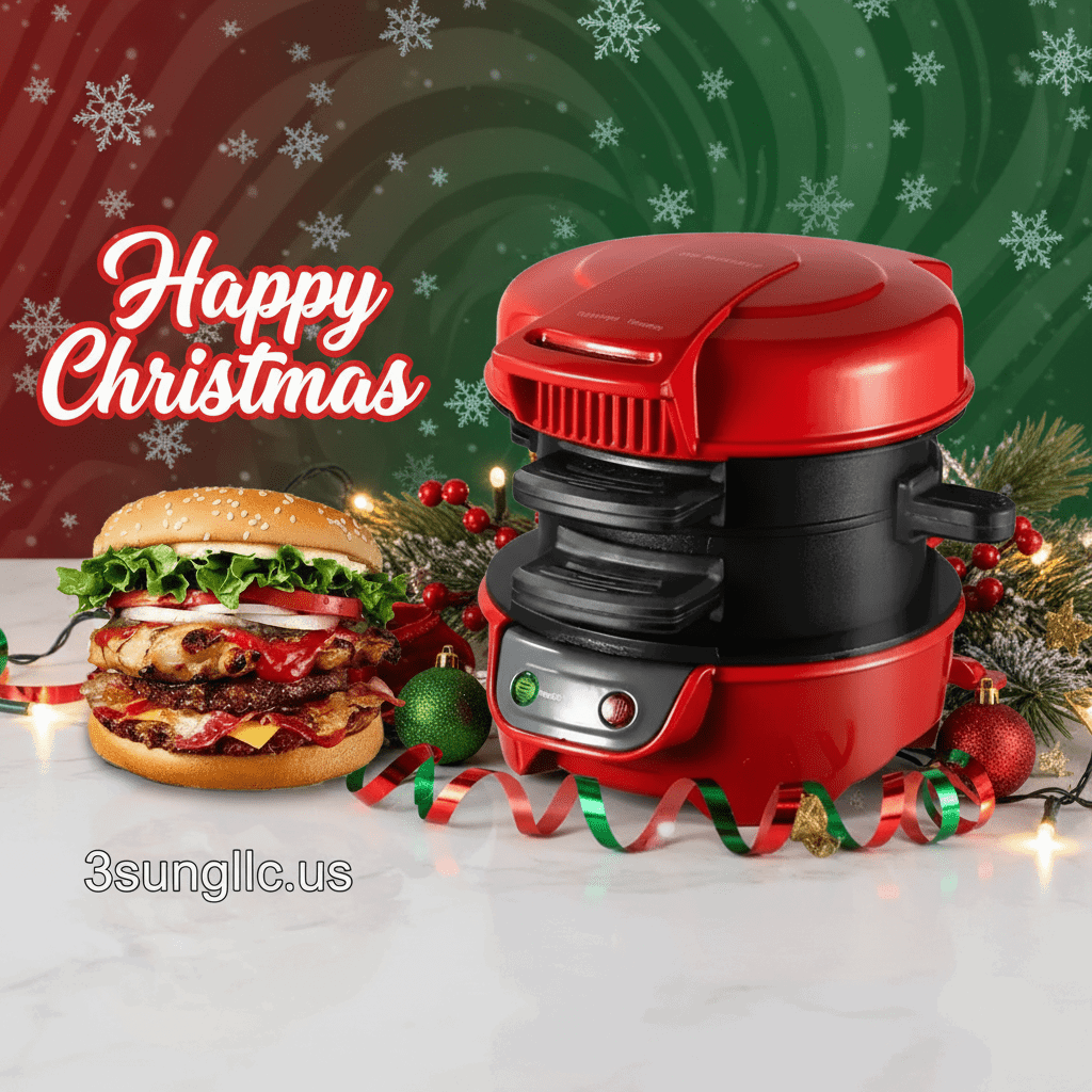 Mini Burger Maker - Breakfast Sandwich Press - 3sungllc.usMini Burger Maker - Breakfast Sandwich Press - 3sungllc.usMini Burger Maker Happy Christmas
