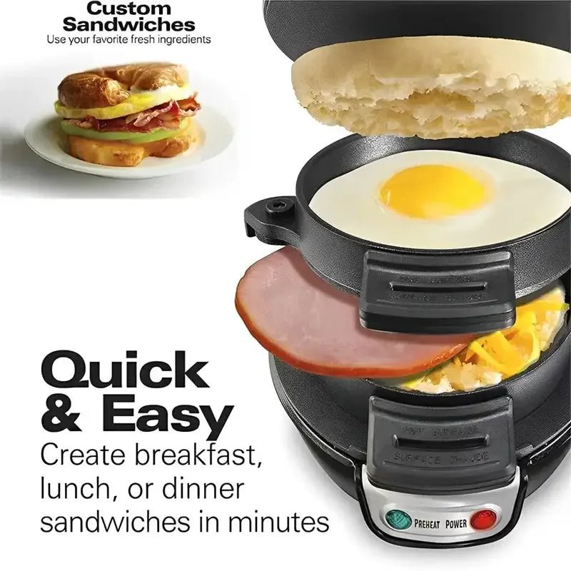 Mini Burger Maker - Breakfast Sandwich Press - 3sungllc.us#original_value#