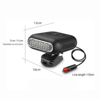 Portable Car Heater 12V 150W - Fast Defogger & Defroster for Windshield - 3sungllc.us#original_value#