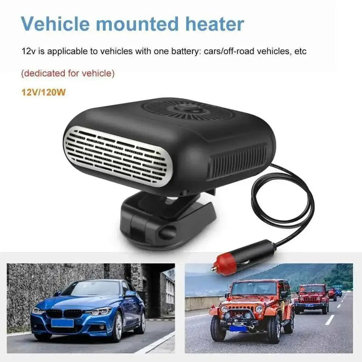 Portable Car Heater 12V 150W - Fast Defogger & Defroster for Windshield - 3sungllc.us#original_value#