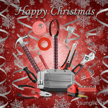 Thor Hammer Tool Box Happy Christmas