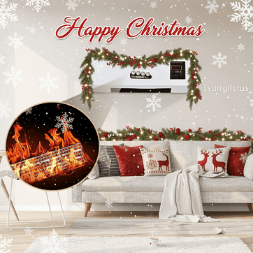 Wall Mounted Heater 1800W - 2 - in - 1 Portable Space Heater with Remote Control - 3sungllc.usWall Heater Happy Christmas
